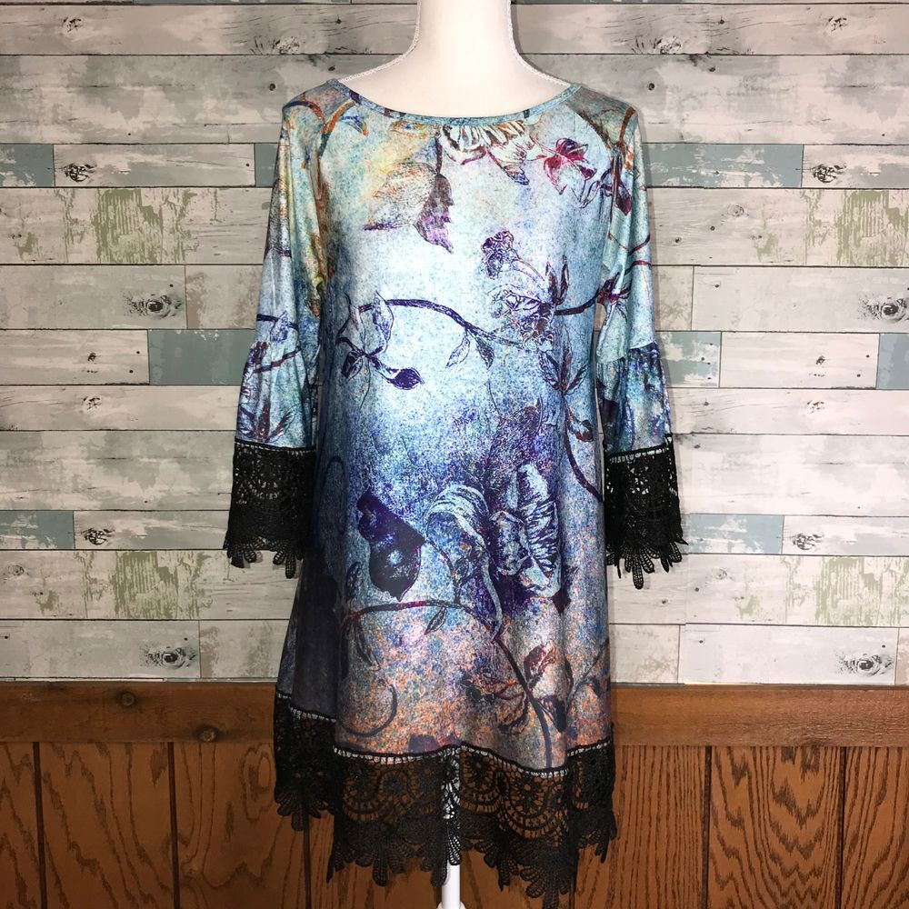 Simply Aster boho bell sleeve tunic #389